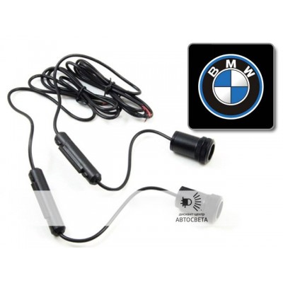 Проекция на двери с эмблемой BMW